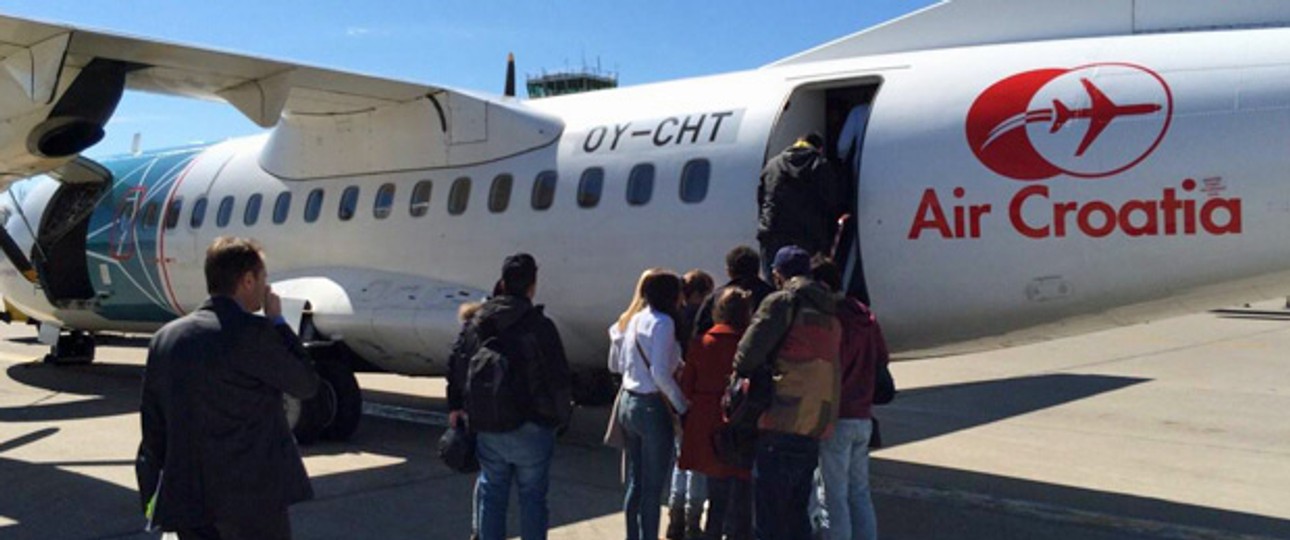 ATR 72 mit Air-Croatia-Logo: Die Airline hebt nicht mehr ab.