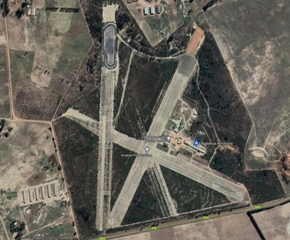 Der Flughafen von oben: Hier soll dem Flughafen Kapstadt Konkurrenz gemacht werden.