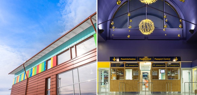 Flughafen Ivalo: Der Airport erstrahlt in neuem Glanz.