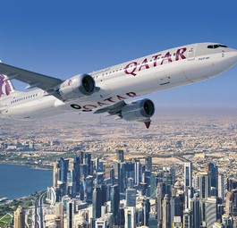 Boeing 737 Max 10 in Qatar-Farben: 25 hat die Airline fest bestellt.