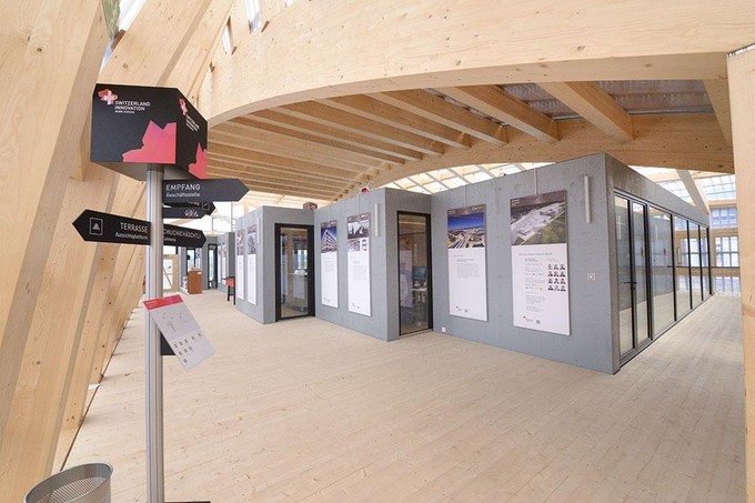 Inzwischen steht bereits ein Pavillon.