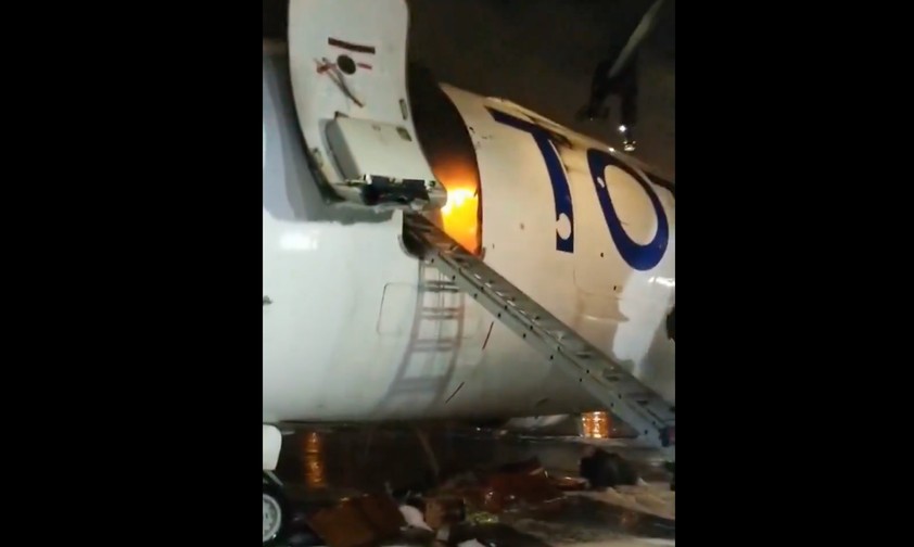 Brennender Frachtraum: Das Flugzeug landete gerade noch rechtzeitig.