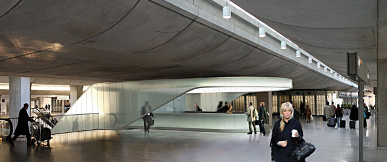 Visualisierung des Bahnhofs von CDG Express: In 20 Minuten im Zentrum.