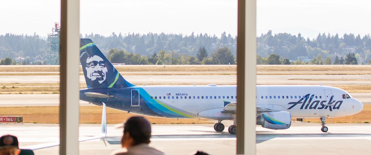 Flugzeug von Alaska Airlines: Alle blieben am Boden.