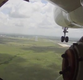 Ein Flug aus der Sicht des Fahrwerks