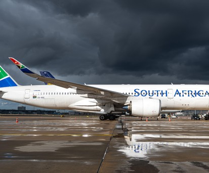 Airbus A350-900 von SAA: Die Airline betrieb für eine kurze Zeit auch dieses Modell - geleast.