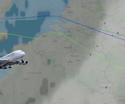 Airbus A380 von Emirates macht unfreiwilligen Abstecher nach Frankfurt