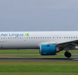Airbus A321 XLR von Aer Lingus: Das Flugzeug mit der Kennung EI-XLT fällt auf unbestimmte zeit nach einer harten Landung aus.