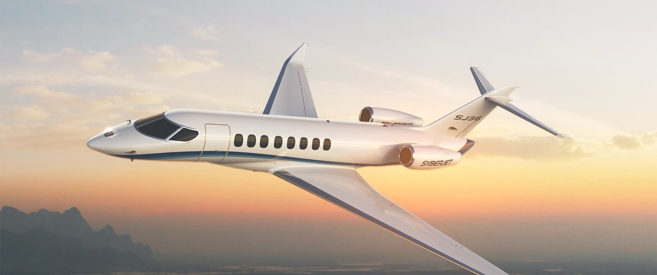 Animation des Syberjet SJ36: Die Flugzeuge sollen ab 2032 ausgeliefert werden.