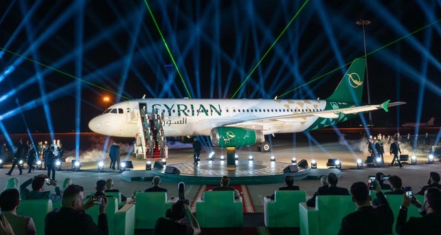 Airbus A320 von Syrian Airlines in der neuen Lackierung: Künftig setzt die Airline auf grün statt blau.