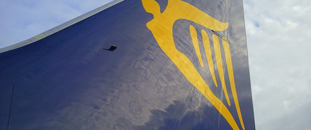 Heckflosse von Ryanair: Die Airline droht Edinburgh.