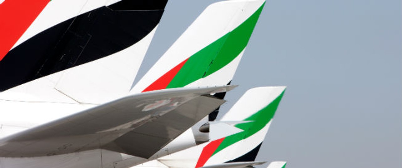 Heckflossen von Emirates: bald wieder kleinere Flieger in der Flotte?