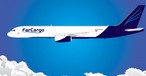 Boeing 757 in den Farben von Farcargo: Lachs für Israel und die USA.