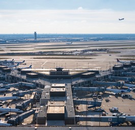 Flughafen Chicago: Er wäre von Einschränkungen betroffen