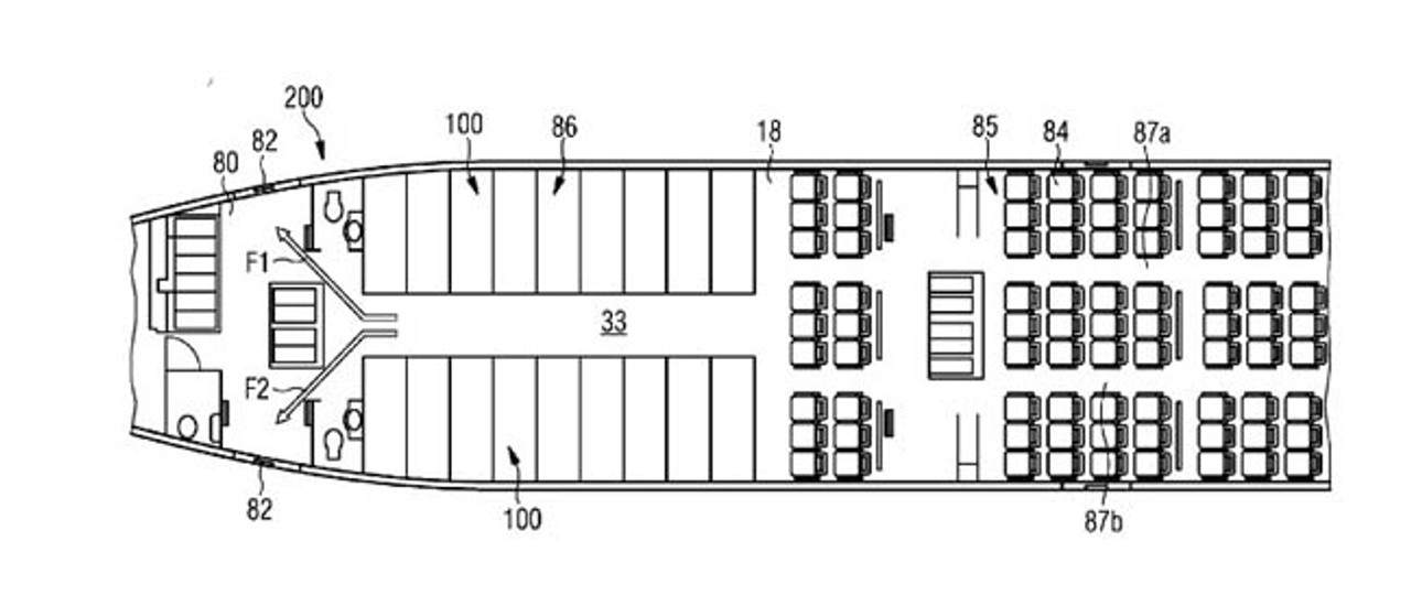 Die Schlafkojen sollen ganz hinten im Flugzeug Platz finden.