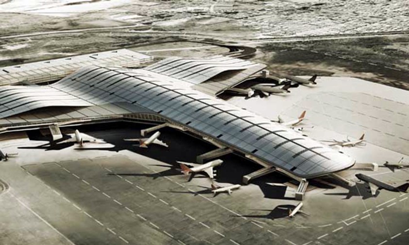 So soll das neue Terminal aussehen: Skizze der Architekten.
