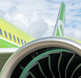 Airbus A321 Neo von S7 Airlines: Die Wartung der Triebwerke ist ein Problem.