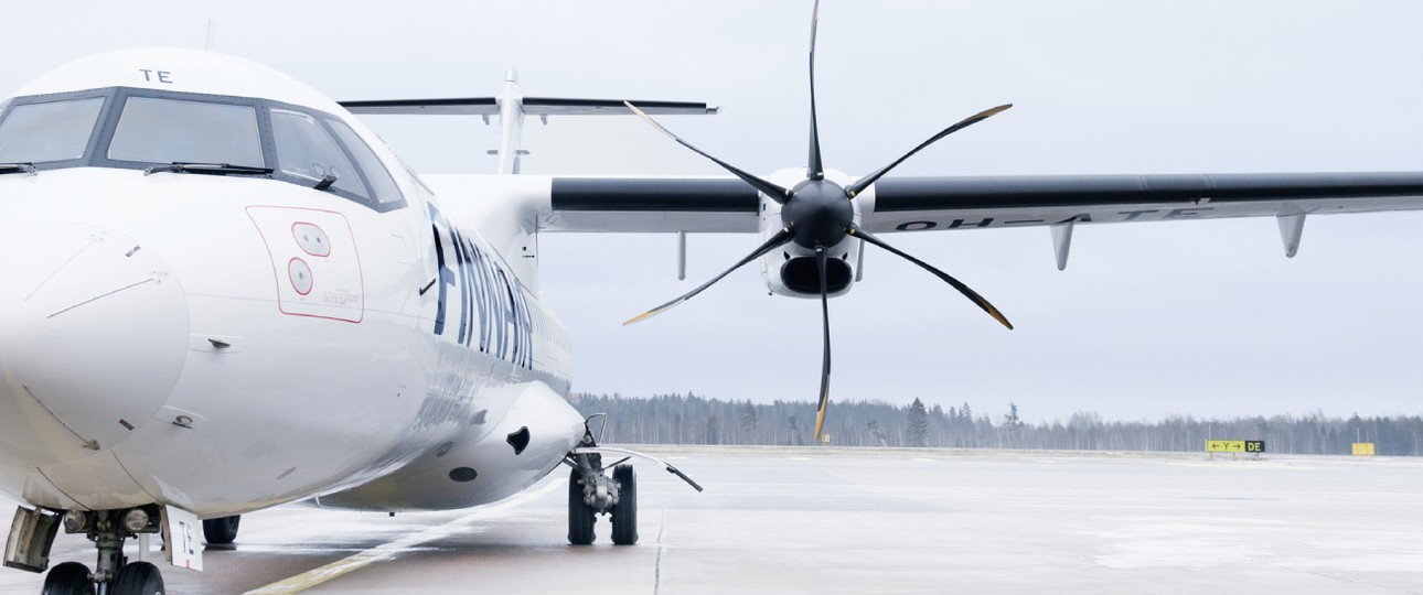 ATR 72: Tochter Nordic Regional Airlines fliegt damit kurze Strecken für Finnair.