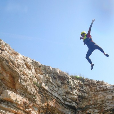 Beim Coasteering auf der Halbinsel Kamenjak 