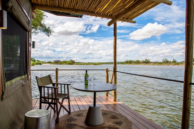 Ganz nah dran am Fluss River Suite am Okavango