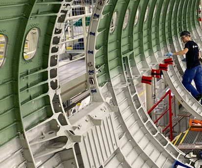 Airbus-A320-Produktion in Hamburg: Steiler Anstieg der Produktion geplant.