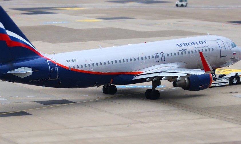 Flugzeug von Aeroflot: Keine Verbindungen mehr nach Großbritannien.