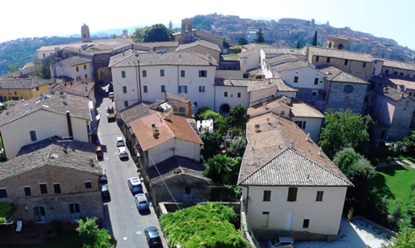 Perugia von oben: Mit Fly Marche nicht mehr zu sehen.