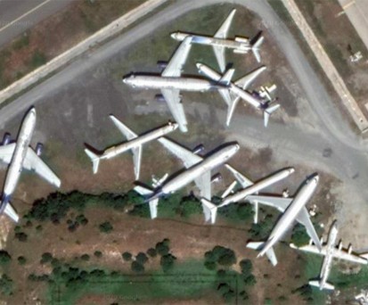 Neun auf dem Vorfeld des Flughafen Atatürk geparkte Maschinen stehen nun zum Verkauf.
