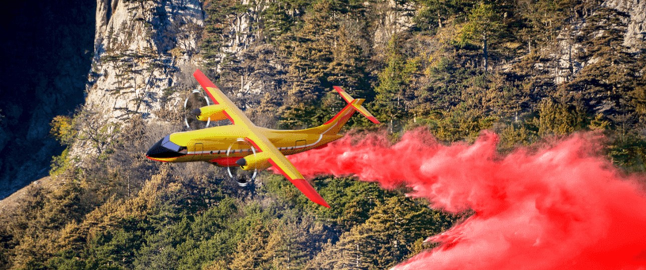 D328 als Löschflugzeug: Könnte so aussehen.