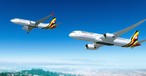 Uganda Airlines wird erstmals Boeing-Kundin. Die Fluggesellschaft bestellt vier 737 Max 8 und vier 787-9 Dreamliner für den Ausbau ihrer Flotte.