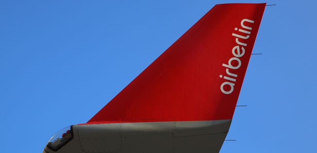 Winglet eines Airbus A330 von Air Berlin: Bald prangt dort das Malaysia-Airlines-Logo.