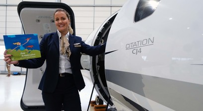 Silke Anckaert: Pilotin und Buchautorin.