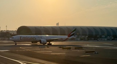 Boeing 777 von Emirates in Dubai: Der Betrieb wurde kurzzeitig gestoppt.