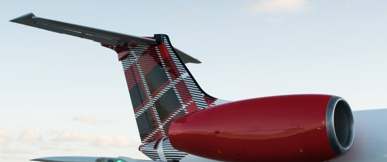 Embraer E135 von Loganair: Nach Düsseldorf kommt die Fluglinie mit dem leicht größeren Modell E145.