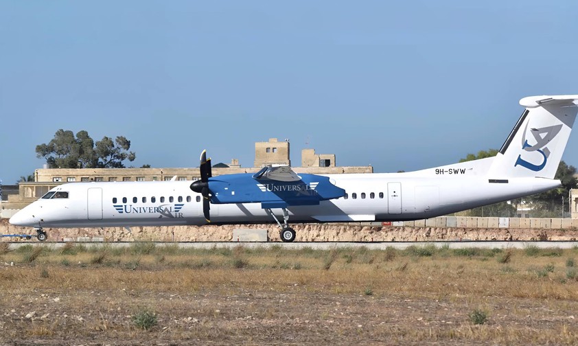 De Havilland Canada Dash 8 von Universal Air: Nicht mehr auf Linienstrecken unterwegs.