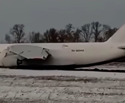 Antonov An-124 hatte wenig Zeit für Landung