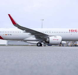 Erster Airbus A321 XLR: Bei Iberia trägt das Flugzeug die Kennung EC-OIL: