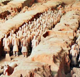 Die weltberühmte Terracota-Armee in Xi'an: Direkt mit Europa verbunden.