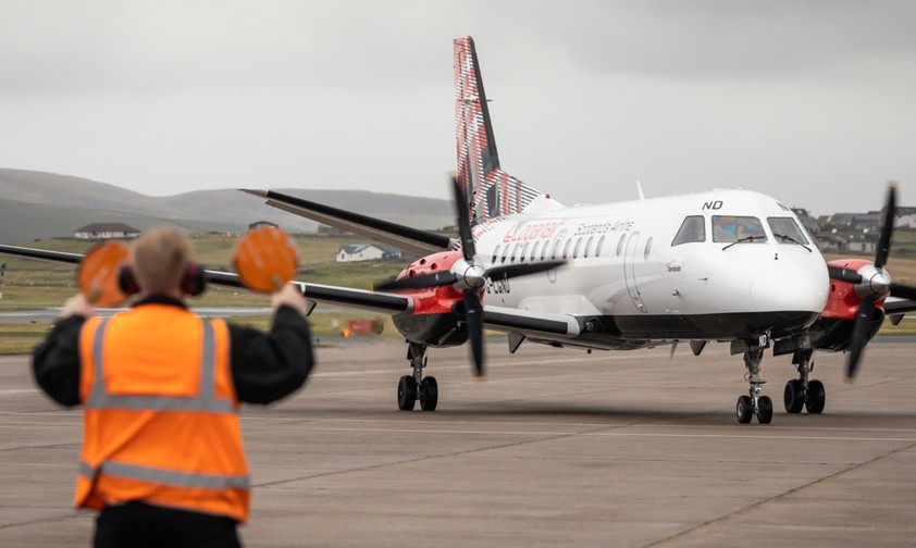 Saab 340 von Loganair: Letzte Flüge im Januar.