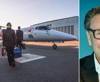 Ambulanzjet von FAI, Firmenchef Siegfried Axtmann: Rund 1000 Patienten pro Jahr.