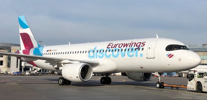 Eurowings Disover fliegt ab sofort zu näher gelegenen Urlaubszielen - mit Airbus A320.