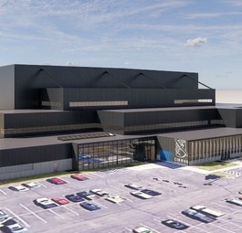 Hoffnung auf Neukundschaft: Eine Animation des neuen Innovationszentrum von Cirrus Aircraft in Texas.