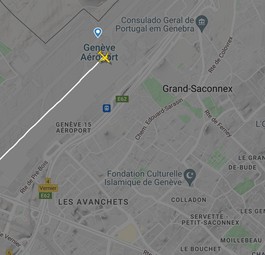 Jet von Aeroflot in Genf: Es war eine kurze Reise.