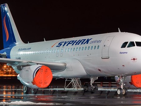 Der erste neue Flieger von Syphax: Nicht im Netz buchbar.