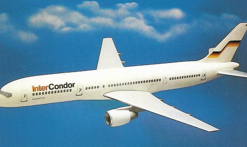 Boeing 757 in den Farben von Intercondor: Werbematerial war bereits gedruckt worden.