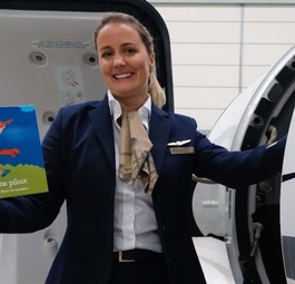 Silke Anckaert: Pilotin und Buchautorin.