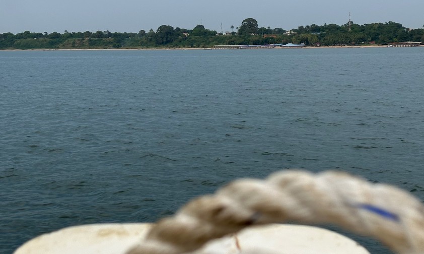 Die Überfahrt von Freetown nach Lungi.