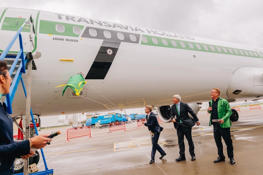 Die Taufe des Retro-Airbus A321 Neo von Transvia: Hauruck!
