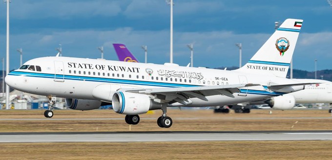 Auch die Diplomaten aus Kuwait landeten in einem A319 in München.