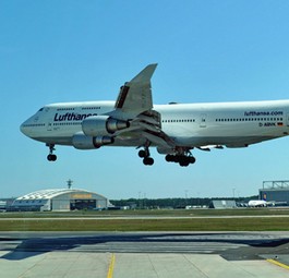 Boeing 747-400 von Lufthansa: Solch ein Flieger kam zum Einsatz.